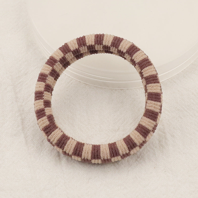 Wholesale Black and White Plaid Autumn and Winter Nylon Hair Scrunchies